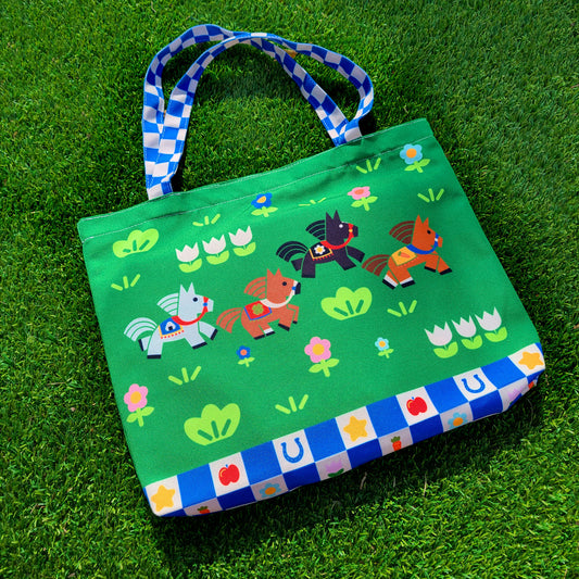 Racehorse Tote Bag