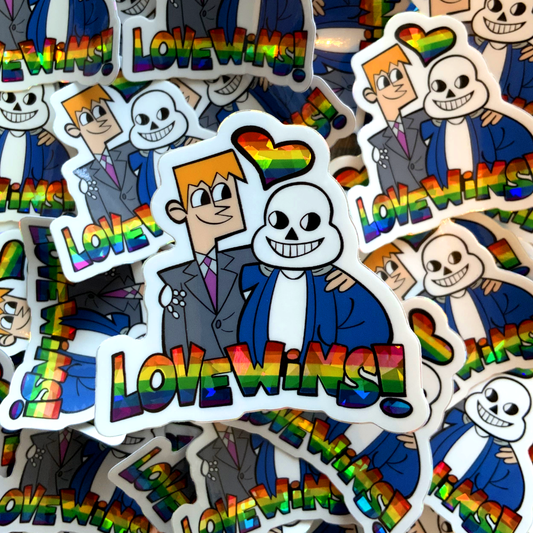 Sans/Reigen Love Wins Sticker